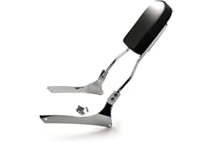 HASKULLE Replacement of Chrome Flame Backrest Sissy Bar Pad for Suzuki Boulevard C90/VL1500 Intruder