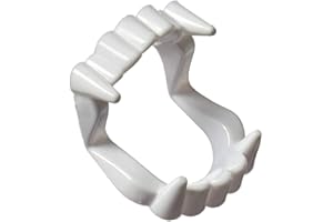 SMELEYOU Vampire Teeth White Vampire Fangs Halloween Costumes Props Fake Fangs Fake Teeth for kids Halloween Cosplay Costume