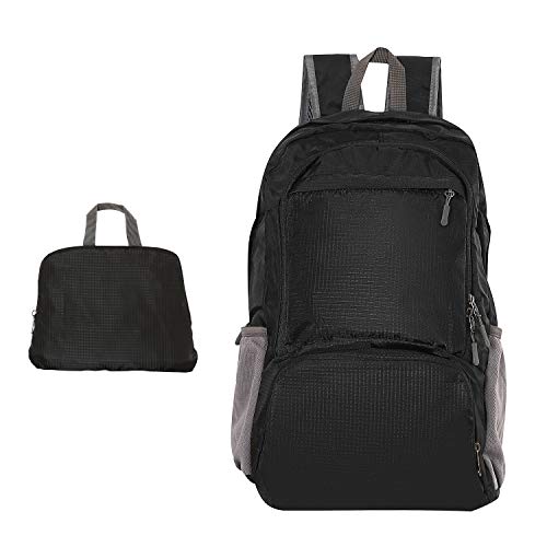 XYZ IDEA - Mochila Ligera y Plegable, 25 l, Unisex, para Actividades al Aire Libre, Senderismo, Deporte, Gimnasio, Viajes, Camping, excursiones de un día. Resistente al Agua.