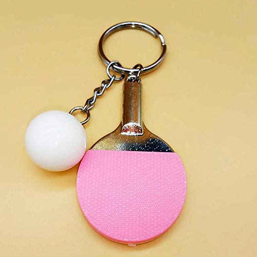 Preisvergleich Produktbild Ou lida Kreativer Tischtennisball Schlüsselanhänger Taschenanhänger, pink