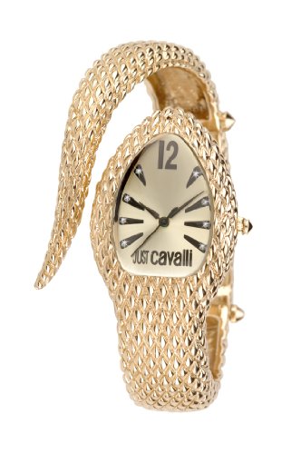 Just Cavalli Poison Women's Quartz Watch with Black Dial Analogue Display and Silver Stainless Steel Strap R7253153517