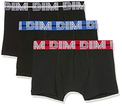 Dim 6N67030-RA 3 Boxers Garçon,Noir (Noir 02) , 10 ans (Taille fabricant:10A) (Lot de 3)