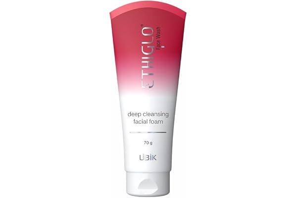 Ethiglo Deep Cleansing Facial Foam Face Wash for Healthy, Soft and Smooth Skin Removes Dirt, Impurities and Excess Oil Suitable for All Skin Types Pack of 1 (70ml)