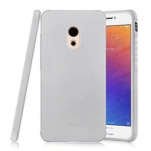 SMTR Meizu Pro 6 Funda Silicona  Meizu Pro 6 Funda Gel Suave TPU Case - Carcasa Resistente a los Ara  azos para Meizu Pro 6 -Blanco