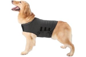 Joyzan Abrigo de Camisa para Perros, Chaqueta Ansiedad Chaleco Calmante Perro Ligero Suave Mascotas Ropa Ligera Envolvente Alivio del Estrés Cómoda Transpirable Seguros Ajuste Duradera Flexibles
