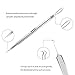 Bestidy Blackhead Remover Pimple Acne Extractor Tools Comedone Removal Kit Treatment for Blemish, Whitehead Popping, Zit Removing -with a Leather Case (Silver)