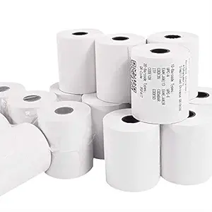 Bestow POS Machine/Kiosk Thermal Printer Paper Rolls(79mmx50meter-WHITE) 3 INCH, Set of 5 Rolls