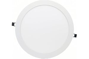 ONSSI Placa LED de Techo 24W Circular Superslim Panel Downlight LED Empotrado (Blanco Frío,6000k)
