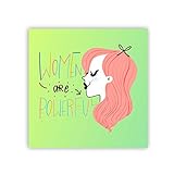 YaYa Cafe Womens Day Gifts Women are Powerful Printed Fridge Magnet-Square