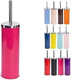 MSV WC Bürste Toilettenbürste WC Garnitur Klobürste „Miami“ mit hygienischem Behälter Pink