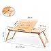 Produktbild Portable Bambus Notebook Stand Einfache Schlafzimmer Faule Tisch Faltbare Lift Mobile Kleinen Schreibtisch (Farbe : D)