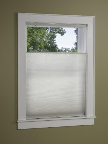 Green Mountain Vista EZ-Glide Top Down Bottom UP Cordless Pleated Cellular Shade, 27 by 64-Inch, White by Green Mountain Vista