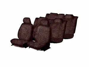 Vocado Car Sweat Control Coffee Premium Towel Seat Covers 8S for Toyota Innova Type 2 (2009-2011)