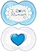 MAM Style Pack of 2 Soothers 6+ Months (Available in Pink or Blue) (I love mummy Blue)
