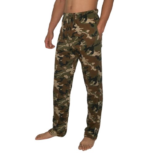 men Hanes Cotton night / pajama pants - green &army (size: 2XL(44-46) )