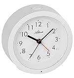 Atlanta Wecker mit Nachtlicht Sensor Quarz Analog Weiß - 1975/0