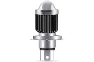 yifengshun H4 Lampadina Faro LED per Moto, 1200 Lumen Hi/Lo Beam 6500K Dual Color15W Lampadina estremamente brillante bianco e ambra, 9-85V Waterproof-1 PCS