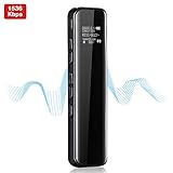 【Einfache Bedienung-One Key Recording & Speichern】★ Schieben Sie den REC / SAVE-Schalter, um Aufnahmen einfach zu starten / speichern. Enthalten detaillierte Anweisungen, leicht zu verstehen, die Funktionen und bedienen Sie den Voice Rekorder. Verbinden Sie das Gerät mit dem PC über das USB-Kabel (Produkt enthalten) , ziehen Sie die Dateien auf Ihren PC, um es zu übertragen. Und Dateien nach Datum und Uhrzeit benennen, leicht finden und verwalten.