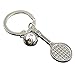 Produktbild bigboba Tennisschläger Form Metall Schlüsselanhänger Schlüsselanhänger Anhänger Collection Geschenk Schlüsselanhänger Handtasche KFZ-Dekoration