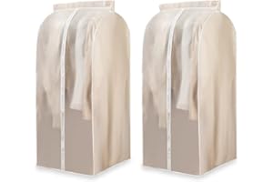 YITEXIN Lot de 2 sacs à vêtements à suspendre pour le rangement de placard, 120 cm, organiseur de sac à vêtements, housse de protection scellée pour manteaux, chemises (60 × 50 × 120 cm)
