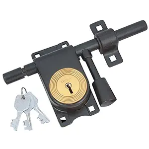 RAMSON Key Aldrop Lock (Black, Painted Finish)