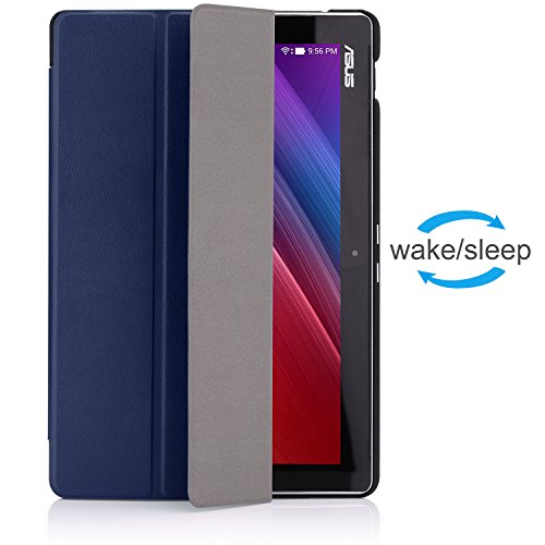 ASUS Zenpad 10 Hülle – MoKo Ultra Slim PU Leder Tasche Schutzhülle Schale Smart Case mit Auto Sleep/Wake up Funktion / Standfunktion für ASUS Zenpad 10 Z300M / Z300C / Z300CNL / Z300CG / Z300CL 10.1″ Tablet, Marineblau - 4