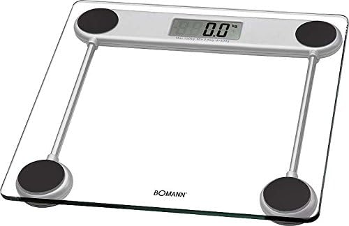 Glass Electronic Personal Scale with LCD Display Personal Scale Weight Scale (Measuring Range 2.5 to 150 kg Load Capacity, Batteries Included)