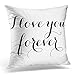 Produktbild Throw Pillow Cover Quote Mothers I Love You Black Day Decorative Pillow Case Home Decor Square 18x18 Inches Pillowcase