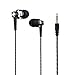 Produktbild Sanwood - stilvoll geflochtenen Line Stereo Musik Headset in-ear Kopfhörer ohne Mikrofon Kopfhörer, Polykarbonat, Schwarz, Mini
