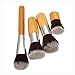 Tinabless 11pcs Make Up Brushes Set Cosmetic Professional Bamboo Brush Kits with Travel Bag + Makeup Sponge Puff