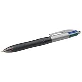 BIC Grip Pro, 4-color ballpoint pen, single pack, ideal for office, home, office or school
