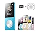 Produktbild FULOZO 32 GB(Inklusive 16GB Micro SD-Karte) MP3 Player / MP4 Player Metall Körper Player integrierter Lautsprecher Musik Lossless Tragbare MP3 Player / MP4 Player(Micro SD-Karte erweiterbar auf bis zu 128 GB,80 Stunden Wiedergabe) mit FM Radio Funktion , Aufnahmefunktion , Video Player , Ebook , Bild Player(Blau)