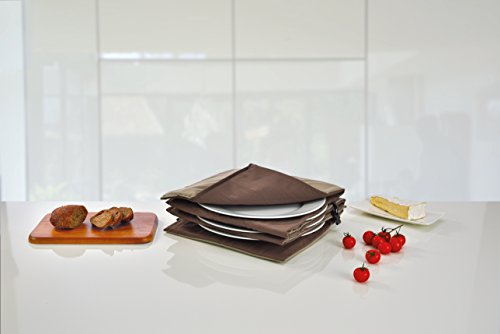 Solis Tellerwärmer, Bis 10 Teller mit 32 cm Durchmesser, Waschbar, Automatische Wärmeregulierung, Maxi Gourmet Tellerwärmer, Beige/Choco, Typ 865 - 5
