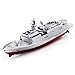 Produktbild RC Boot, mamum Fernbedienung Challenger Aircraft Carrier RC Boot Kriegsschiff Schlachtschiff, silberfarben, 15.5 * 5.3 * 5.3CM