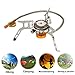 Produktbild Qdreclod Gaskocher Tragbarer Mini Gas Campingkocher mit Piezozündung, Ultralight Faltbarer Kochherd Herdbrenner, Winddichter Split Gasbrenner mit Tragetasche für Trekking Picknick Outdoor