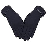 Écran tactile Singulière Point Gants Ski Bicyclette Gants chauds en plein air le meilleur cadeau pour les femmes,Noir01,Taille unique