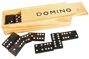 ECOTRONIC CHILDREN'S WOODEN BOXED DOMINOES SET [Toy] (Pack of 2)