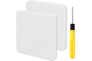 Acmerota Couvercle Carré Pour Boîte 1 Poste Couvercle 86x86 Cache Prise Trou Murale Couvercle pour boîte à encastrer Trou de vis caché Couvercle,2Pcs