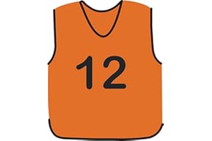 PROSTYLE SPORTS NUMBERED FOOTBALL MESH TRAINING SPORTS BIBS Pack of 7 (1-7 OR number of your choice)-Back only