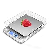 balanza de alimentos venta ♣【Versatilidad Útil】 Esta balanza electrónica para cocina puede pesar 0.1g hasta 3kg con precisión, asegurando que la comida que habitualmente consumas quede pesada con precisión. No más de molestia o desorden necesario; Almacenamiento fácil y portabilidad ligera; Limpieza y mantenimiento conveniente.