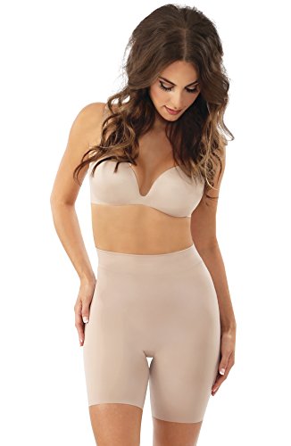 Belly Bandit Mother Tucker Shorties Womens Lightweight Compression Shapewear - Nude - Small