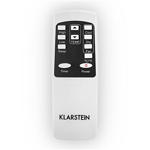 Klarstein Pure Blizzard 3 2G Klimaanlage Klimagerät (Ventilator, 7000 BTU/h, Fernbedienung, LED-Display, Energieeffizienzklasse A, 808 Watt, Timer-Funktion, Bodenrollen) schwarz - 7