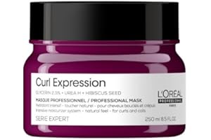 L'ORÉAL PROFESSIONNEL PARIS L'OREAL PROFESSIONNEL - Masque Hydratant Intensif - Cheveux Bouclxe9s, Frisxe9s & Crxe9pus - Hydrate Intensxe9ment Sans Alourdir & Dxe9mxeale - Sensation de Lxe9gxe8retxe9 - 250 ml