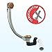 Produktbild CGS TK 104 Badewanne Ablaufgarnitur mit Überlauf Komplettset Siphon ANTIK BRONZE