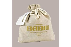BABBI Waferini Ricoperti Bianco Latte e Fondente Assortiti Babbini, 550g, 50 Pezzi, in Sacchetto di Juta, Lucgel
