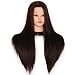 Hairdressing Training Heads 100% Synthetic Hair Mannequin Styling Dolls Head With Clamp Stand ESJ0418P