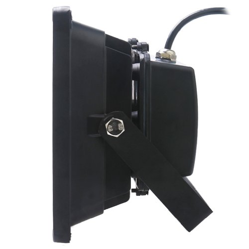 Auralum® 10 Jahren Garantie 50W LED Fluter Außenstrahler 4500Lumen 230V IP65 3000K Warmweiß mit Schwarz Rahmen, (Schwarz) - 4