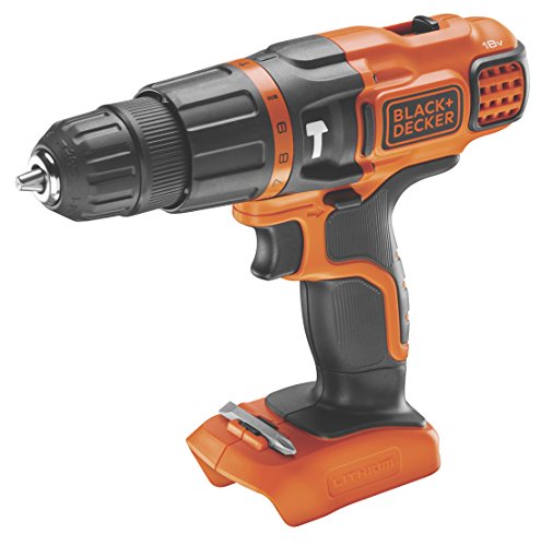 Black + Decker 18V Lithium-Ionen 2-Gang Akku-Schlagbohrschrauber, 10 Drehmomentstufen, ohne Akku und Ladegerät, BDCH188N - 2