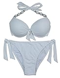 EONAR Damen Seitlich Gebunden Bikini-sets Abnehmbar Bademode...