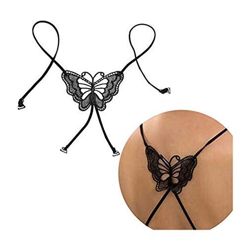Simply Gorgeous Dentelle Noire Grand Papillon élastique brassière Soutien-Gorge